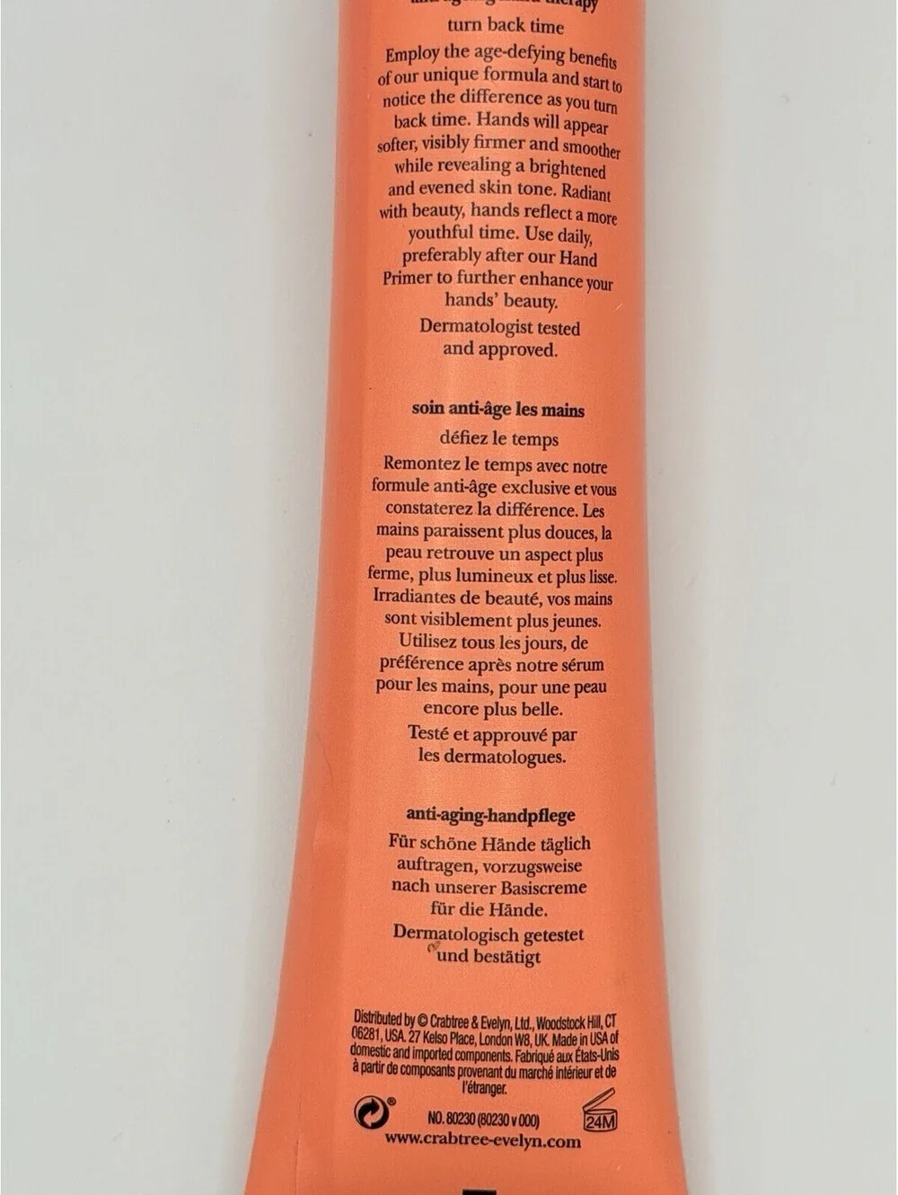 Crabtree & Evelyn London Pomegranate Argan Grapeseed Hand Therapy 2.5oz/70g